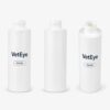 VetEye 150 mL Empty Matte White Polyethylene Plastic Bottle