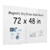 VEVOR Glass Dry Erase Board 2 Pack 47.2x35.4 in White Magnetic Whiteboard
