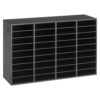 VEVOR Wood Literature Organizer 36 Compartments Office Mailboxes Black