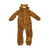 Veyryth Unisex Brown Bear Adult Onesie Pajamas, Polar Fleece Animal Halloween Costume, One-Piece Cosplay Sleepwear for Men and Women Size XL