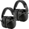 Vezzse 2 Pack Noise Reduction Ear Muffs for Ear Protection, NRR 28dB (SNR 34dB) Noise Cancelling Headphones for Adults Kids Autism, Hearing Protection for Shooting, Construction, Mowing