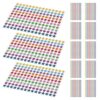 VICASKY 20pcs Glitter Star Stickers for Self-Adhesive Removable Paper Five-Pointed Stars with Glossy Finish for Reward Charts and Scrapbook Decorations, Bright and Colorful Variety