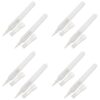 VICASKY 8pcs Refillable Acrylic Paint Marker Pens Empty round Soft Tip