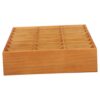 VICASKY Wooden 24 Grid Organizer Box for Cell Phones Classroom Desk