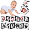 Vicloon Black and White Baby Toys, High Contrast Baby Book for Newborn