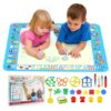 victob Water Doodle Mat, 40 x 30 Inch Mess Free Magic Water Drawing Mat, Kids Learning Toys for Toddlers Age 3 4 5 6 7 8, Christmas Birthday Gifts for Girls Boys