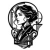 Victorian Lady Street Scene Metal Wall Art WallArt Decor Metal Outdoor Decor Metal Signs Gothic Vintage Artwork Stunning Elegant Wall Decoration For Living Room Bedroom Office 12in