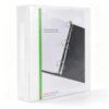 View Binder 2 Inch 3 Ring Binder with Clear Cover, 520-Sheet Capacity Heavy Duty Durable White Presentation Binder for Office School Supplies, 1 Pack