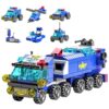 Vilbocr Police Car Toy Building Set for Kids Ages 5-12 | 147-Piece Construction Toy with Moving Wheels Car Chase Adventure Playset