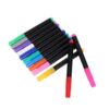 VILLCASE 12pcs Fluorescent Dry Erase Markers for LED Light Board and Blackboards, 12-color Erasable Pens with Scratchproof PC Material, Portable Design for Office and Meeting Use