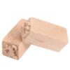 VILLCASE 2Pcs Wooden Square Stamps Chic Deer and Squirrel Patterns for DIY Scrapbooking and Creative Crafts, Natural Wood Material, for Handmade Projects and Paper Crafting