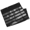 VILLCASE Portable Black Oxford Cloth Pocket Chart with Multiple Card Slots and Sentence Strips Holder for Interactive Learning and Improving Word Recognition in Outdoor Sessions and Home
