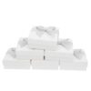 VILLFUL 10pcs Pearlescent Paper Jewelry Box Set with Lid and Bowknot White