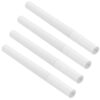 VILLFUL 4pcs Refillable White Oil-based Paint Pen with 0.7mm Extra Fine Tip, Aluminum Body, Permanent Opaque Color for Wood and Metal, for DIY Furniture Repair and Graffiti Art Projects