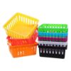 VILLFUL 8pcs Small Plastic Stackable Basket for Office Supplies