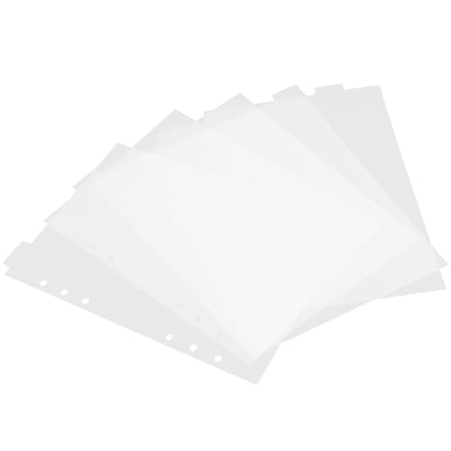 VILLFUL PVC Tab Dividers for Notebooks and Books, Detachable Binder Tabs Creative Design, Sturdy PVC Material Flagging and Document Separation Features, for Office and School Use