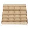 VILLFUL Wooden 48 Grid Cell Phone Holder Khaki Slotted Storage Box