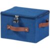 VinneGenzz Lockable Storage Bins Box with Zipper Lid Combination Lock