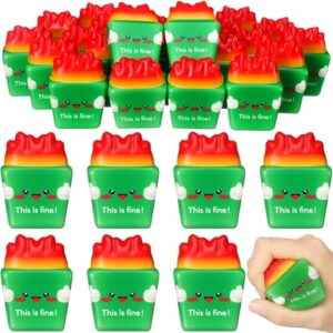 Vinsot 24 Pcs Dumpster Stress Relief Toys Dumpster Mini Fidget Balls for Kids Adults Squeeze Stress Balls Therapy Fidget Appreciation Gifts for Students Office Coworker Birthday Graduation Gifts