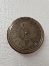 Vintage 100-Year Perpetual Calendar 1951–2056, Brass-Tone Metal Desk Calendar for Home Office Decor & Gift