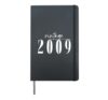 Vintage 2009 Elegant Minimalist Birthday Year 2009 Girl Hardcover Journal, Black