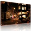 Vintage Amsterdam Chinatown Night Street View Metal Aluminum Sign, 8X12 Inch, Wall Decor for Home Bar Cafe Garage, Ideal for Collectors Travel Lovers Bar Owners Pub Decorators