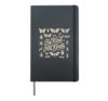Vintage Be Kind To All Kinds Bugs Entomology Entomologist Hardcover Journal, Black