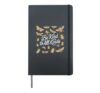 Vintage Be Kind To All Kinds Bugs Entomology Entomologist Hardcover Journal, Black