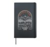 Vintage Camping Hiking Mountain Tent Wander More Worry Less Hardcover Journal, Black