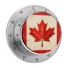 Vintage Canada Flag Kitchen Timer for Cooking with Magnetic Back