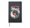Vintage Country Sounds Musician Western Country Music Hardcover Journal, Black