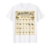 Vintage Dragonfly Species Collection Scientific Nature Art T-Shirt