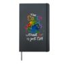 Vintage Earth Without Art Is Just Eh Planet Art Earth Day Hardcover Journal, Black