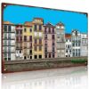 Vintage European Waterfront City Street View Aluminum Metal Sign, 8X12 Inch, Retro Wall Art Decor for Home Bar Cafe Garage, Decor for Travel Lovers