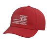 Vintage Ham Radio Operator American Flag Adjustable Printed Baseball Hat, Red