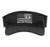 Vintage Ham Radio Operator American Flag Sport Sun Visor, Adult, One Size, Black