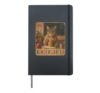 Vintage Kindergarten Cat Teacher Coffee Classroom Humor Hardcover Journal, Black