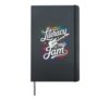 Vintage LITERACY MY JAM Reading Rocks Educational Rockstar Hardcover Journal, Black