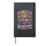 Vintage MONSTER MOM Like Normal Mama But Wheelie Cool Hardcover Journal, Black