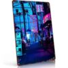 Vintage Neon Street Art Wall Decor 8x12 In