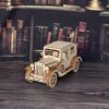 Vintage Off-Road Car Model Kit, 3D Wooden Puzzle for Adults & Teens
