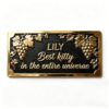 Vintage Personalized Metal House Number Plaque Waterproof Aluminum Address Brass Name Sign Outdoor Decor for Yard Villa Mailbox Front Street Door Home