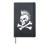 Vintage Punk Rock Hardcover Journal, Black