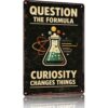 Vintage Science Lab Metal Signs 8x12 Inch, Classroom Wall Decor