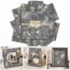 Vintage Scrapbook Paper Double Sided 12x12 Distressed Dark Grunge 24 Sheets
