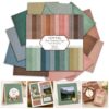 Vintage Scrapbook Paper Double Sided 6x6 Boho Earthy Geometric 24 Sheets