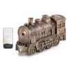 Vintage Steam Train Humidifier with RC 2-Color LED for Home Office Decor