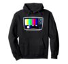 Vintage Television Tube TV Test Pattern Pullover Hoodie
