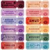 Vintage Ticket Bookmarks Bulk, 120Pcs Book Club Gifts for Book Lovers