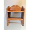 Vintage Towel Bar Solid Wood Floating Shelves,12" W X 17" H X 5.4" D